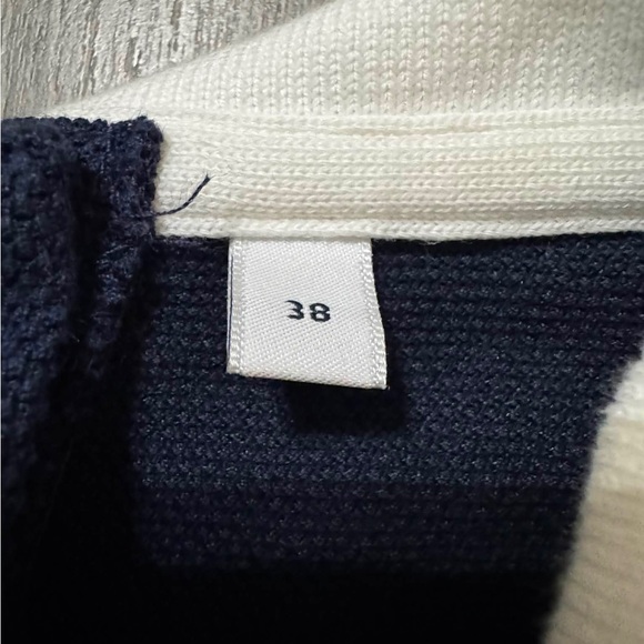 Lacoste Dark Blue and White Collar Polo - Picture 4 of 11